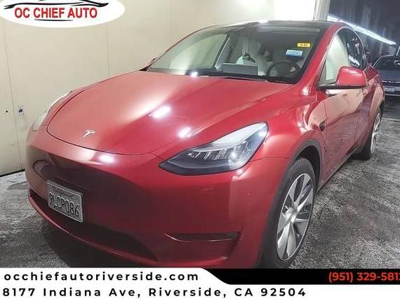 TESLA MODEL Y 2021 5YJYGDEE5MF161851 image